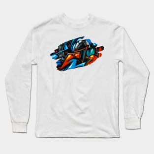 Urban Graffiti Splash Art Print Long Sleeve T-Shirt